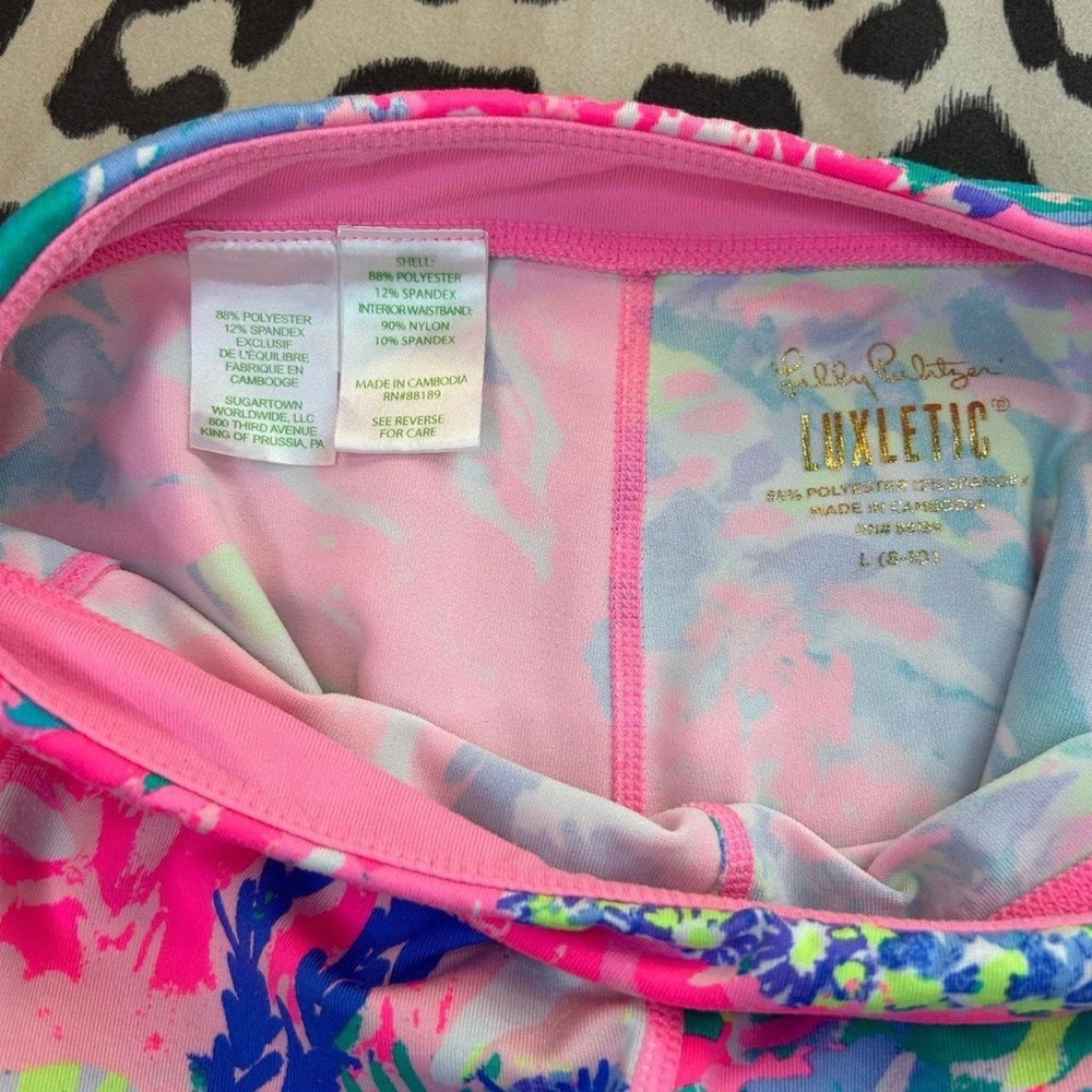 Lilly Pulitzer Luxletic Leggings – Girls L (8–10) - Picture 4 of 7